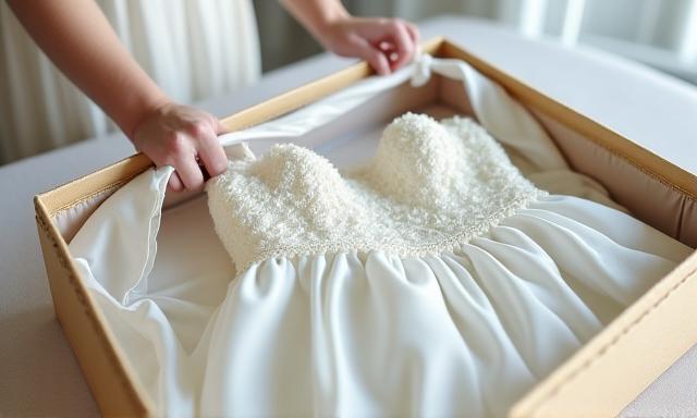Conservation professionnelle robe de mariée